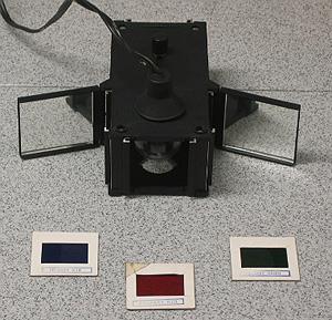 Projector with slides